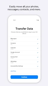 Move to iOS screenshot 1