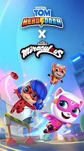 Talking Tom Hero Dash: Ladybug screenshot 1