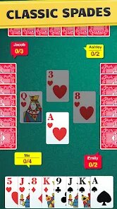 Spades - Classic Card Game screenshot 1