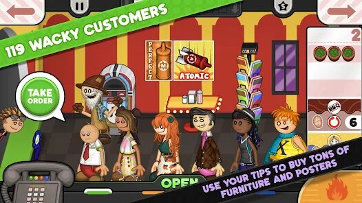 Papa's Wingeria To Go! screenshot 2