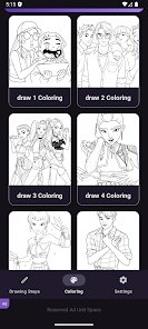 Kpop Demon Draw and Coloring screenshot 3