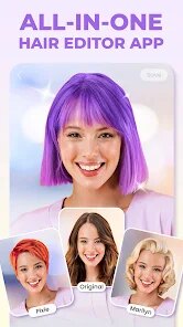 HairApp: Hair Styler App, Bald screenshot 1