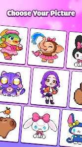 Pixel Number Cute Coloring screenshot 6