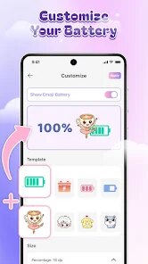 DIY Battery: 3D Charge & Emoji screenshot 5