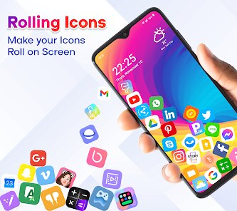 Rolling Icon: 3D Wallpaper screenshot 1