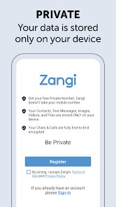 Zangi Private Messenger screenshot 1