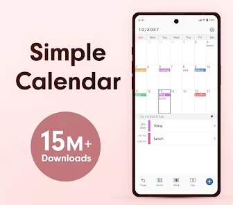 Simple Calendar - easy planner screenshot 1