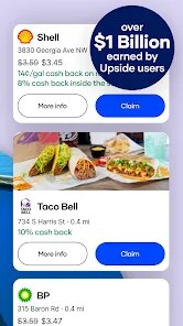 Upside: Gas & Food Cash Back screenshot 2