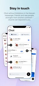 Heaven Messenger - chat, map screenshot 1