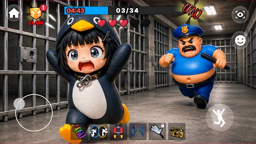 Gugu Gaga Penguin Obby Prison screenshot 4