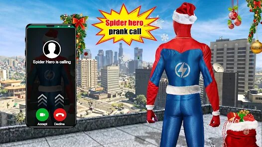 Spider Hero Video Prank Call screenshot 1