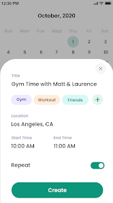 Calendar screenshot 2