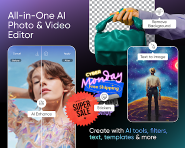 Picsart AI Photo Editor, Video screenshot 1