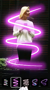 Instasquare Photo Editor: Neon screenshot 4