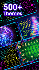 Neon LED Keyboard: RGB & Emoji screenshot 2