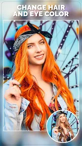 Change Hair And Eye Color screenshot 1