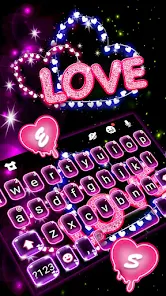 Neon Love Theme screenshot 2