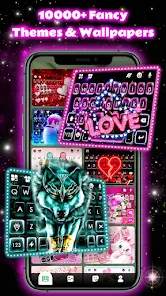 Neon Love Theme screenshot 3