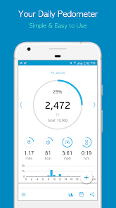 Accupedo Pedometer screenshot 1