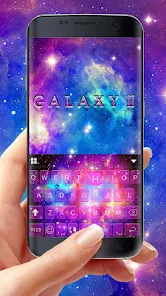 Galaxy Starry Keyboard Backgro screenshot 1