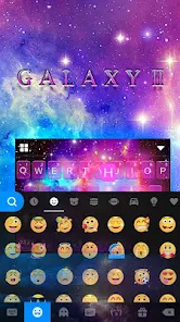 Galaxy Starry Keyboard Backgro screenshot 2
