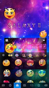 Galaxy Starry Keyboard Backgro screenshot 3
