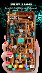 3D Wallpaper Steampunk Energy screenshot 1