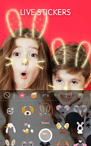 Face Camera: Live Stickers screenshot 1