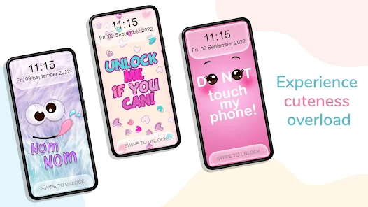 Girly Lock Screen Wallpaper screenshot 1