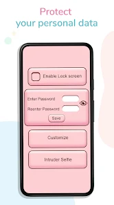 Girly Lock Screen Wallpaper screenshot 2