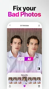 Retake AI: Face & Photo Editor screenshot 2