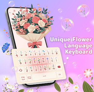 Flower Language Keyboard screenshot 1