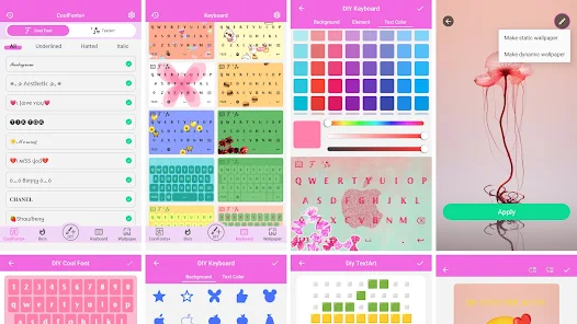 Cool Fonts Keyboard & Themes screenshot 1